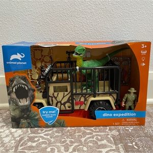 NEW dinosaurs & truck toy! Lights up with sounds 🦖